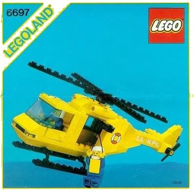 LEGO onderdeel Rescue-I Helicopter (6697-1)