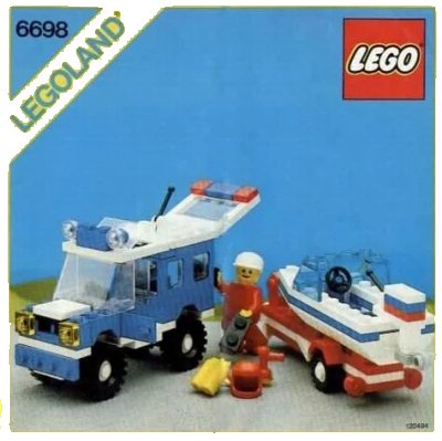 LEGO onderdeel RV with Speedboat (6698-1)