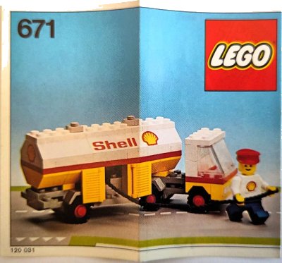 LEGO onderdeel Shell Fuel Pumper (671-1)