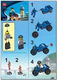 LEGO part Brickster's Trike 6732-1