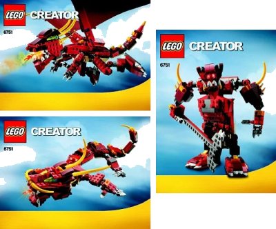 LEGO onderdeel Fiery Legend (6751-1)