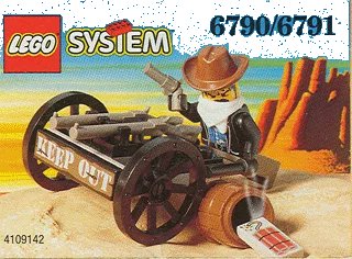 LEGO onderdeel Bandit's Wheelgun (Boxed) (6790-1)