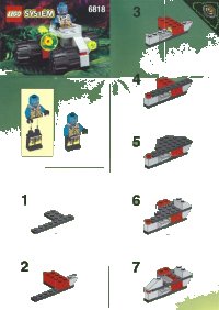 LEGO part Cyborg Scout 6818-1