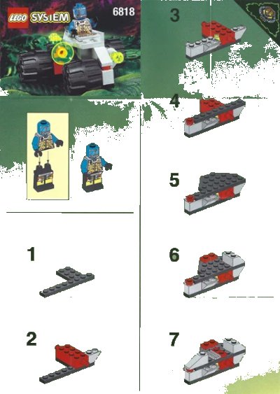 LEGO onderdeel Cyborg Scout (6818-1)