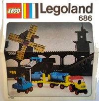 LEGO part Tipper Trucks and Loader 686-1