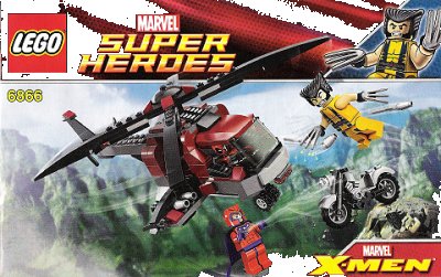 LEGO part Wolverine's Chopper Showdown (6866-1)