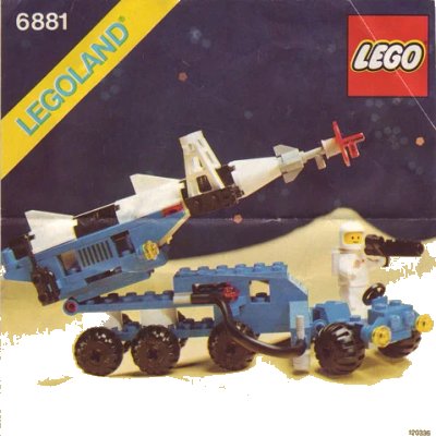 LEGO onderdeel Lunar Rocket Launcher (6881-1)