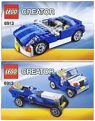LEGO onderdeel Blue Roadster 6913-1