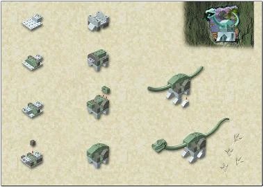 LEGO onderdeel Baby Brachiosaurus (7002-1)