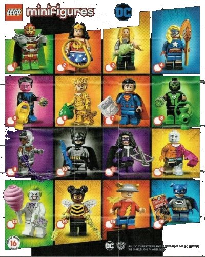 LEGO onderdeel Minifigure, DC Super Heroes (Complete Random Set of 1 Minifigure) (71026-1)
