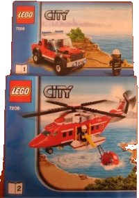 LEGO part Fire Helicopter 7206-1