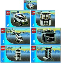 LEGO part Police Station - WITH Light-Up Minifigure 7237-1