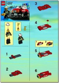 LEGO part Fire Car 7241-1