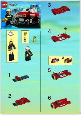 LEGO onderdeel Fire Car (7241-1)
