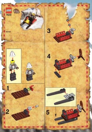 LEGO onderdeel Mountain Sleigh (7423-1)