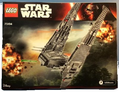 LEGO onderdeel Kylo Ren's Command Shuttle (75104-1)