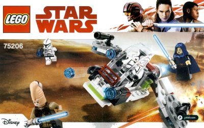 LEGO onderdeel Jedi and Clone Troopers Battle Pack (75206-1)