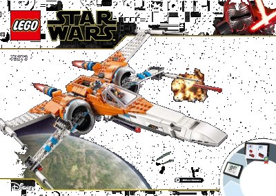 LEGO onderdeel Poe Dameron's X-wing Fighter (75273-1)