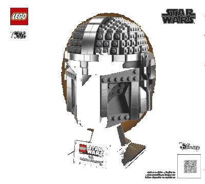 LEGO onderdeel The Mandalorian Helmet (75328-1)