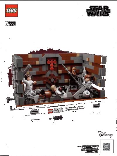 LEGO onderdeel Death Star Trash Compactor Diorama (75339-1)