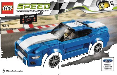LEGO onderdeel Ford Mustang GT (75871-1)