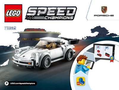 LEGO onderdeel 1974 Porsche 911 Turbo 3.0 (75895-1)
