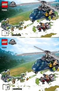 LEGO part Blue's Helicopter Pursuit 75928-1