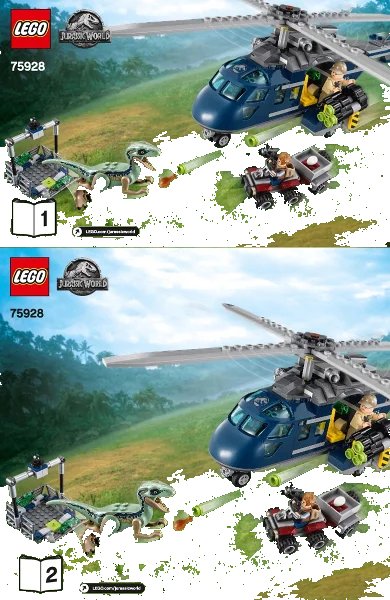 LEGO onderdeel Blue's Helicopter Pursuit (75928-1)
