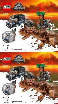 LEGO part Carnotaurus Gyrosphere Escape 75929-1