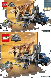 LEGO onderdeel T. rex Transport 75933-1