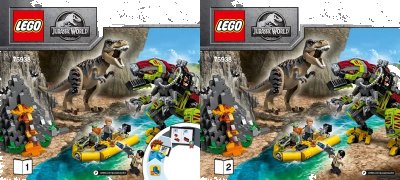 LEGO onderdeel T. rex vs Dino-Mech Battle (75938-1)