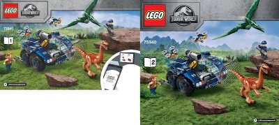 LEGO onderdeel Gallimimus and Pteranodon Breakout (75940-1)