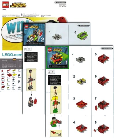 LEGO onderdeel Mighty Micros: Robin vs. Bane (76062-1)