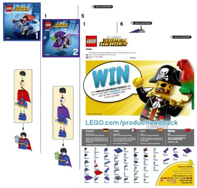 LEGO onderdeel Mighty Micros: Superman vs. Bizarro (76068-1)