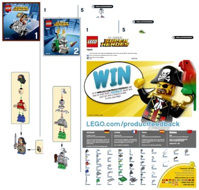 LEGO onderdeel Mighty Micros: Wonder Woman vs. Doomsday (76070-1)