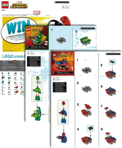 LEGO onderdeel Mighty Micros: Spider-Man vs. Scorpion (76071-1)