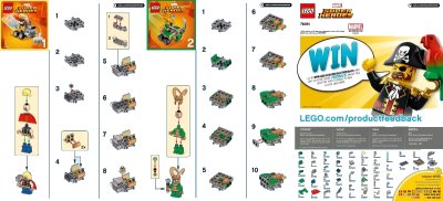LEGO onderdeel Mighty Micros: Thor vs. Loki (76091-1)