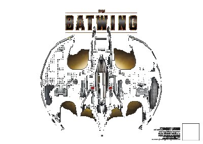 LEGO onderdeel 1989 Batwing (76161-1)