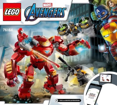 LEGO onderdeel Iron Man Hulkbuster versus A.I.M. Agent (76164-1)