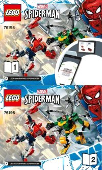 LEGO onderdeel Spider-Man & Doctor Octopus Mech Battle 76198-1