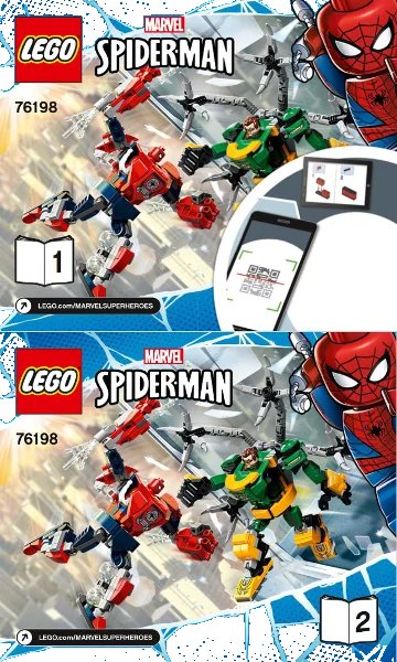 LEGO onderdeel Spider-Man & Doctor Octopus Mech Battle (76198-1)