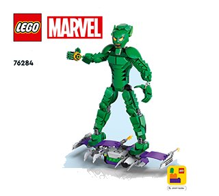 LEGO part Green Goblin Construction Figure (76284-1)
