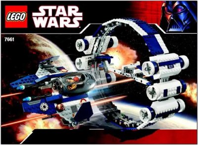 LEGO onderdeel Jedi Starfighter with Hyperdrive Booster Ring (7661-1)