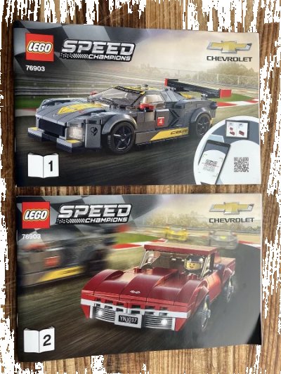 LEGO onderdeel Chevrolet Corvette C8.R Race Car and 1968 Chevrolet Corvette (76903-1)