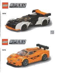 LEGO part McLaren Solus GT & McLaren F1 LM 76918-1