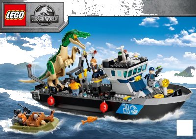LEGO onderdeel Baryonyx Dinosaur Boat Escape (76942-1)