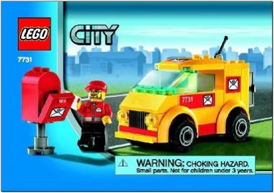 LEGO onderdeel Mail Van (7731-1)