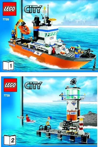 LEGO onderdeel Coast Guard Patrol Boat & Tower (7739-1)