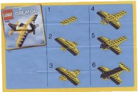 LEGO onderdeel Yellow Airplane polybag 7808-1