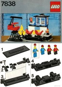 LEGO part Freight Loading Depot with Wagon 7838-1